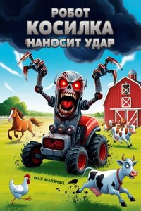 Робот косилка наносит удар