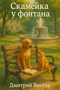 Скамейка у фонтана