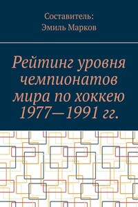 Рейтинг уровня чемпионатов мира по хоккею 1977—1991 гг.